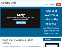 Tablet Screenshot of genesisgeek.com